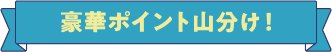 豪華ポイント山分け！